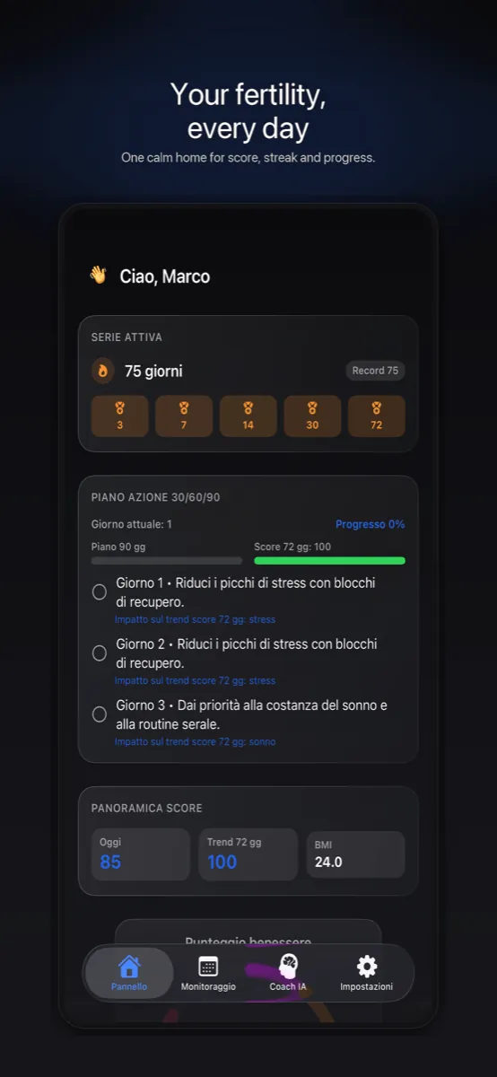 Screenshot di AndroMetrics